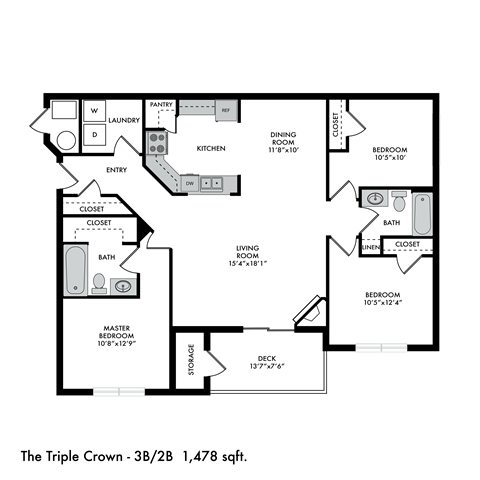 The Crossings at Chapel Hill Triple Crown Floor Plan